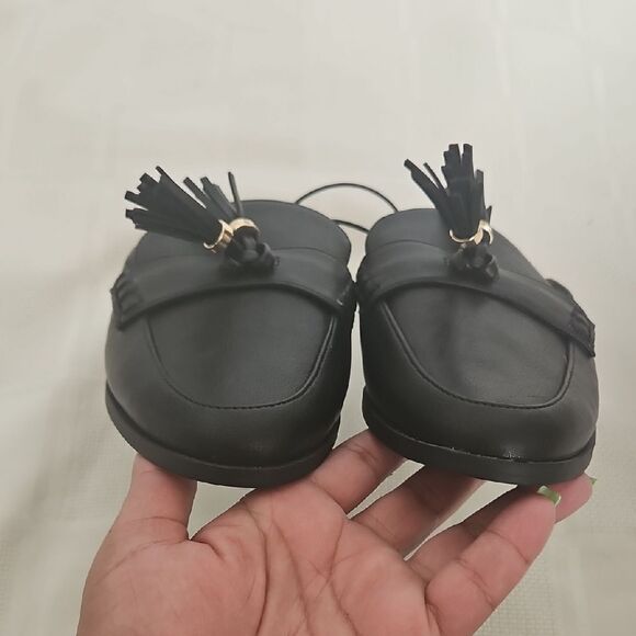 LOFT Black Mules with Tassels - Picture 10 of 16